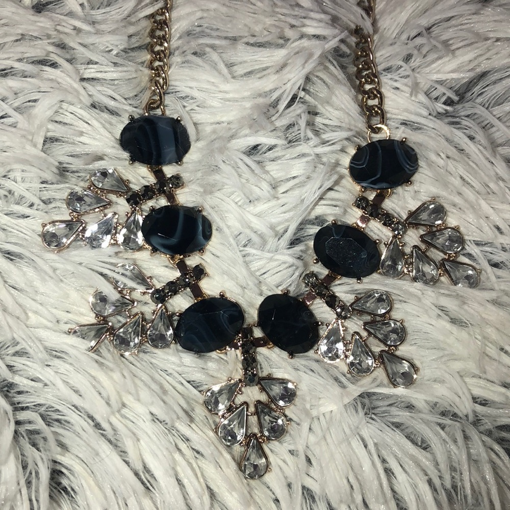Blue Statement Necklace - Picture 2 of 3